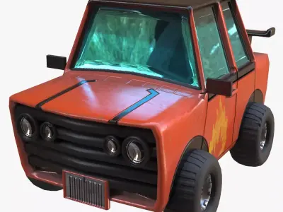 Toy Car 3D Model Low-poly 3D model by omerok