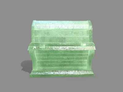 Chest statue Low-poly 3D model