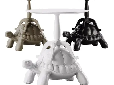 TURTLE CARRY COFFEE TABLE by QEEBOO Low-poly 3D model