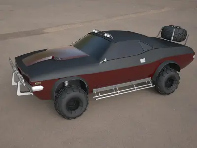  challenger-1970-suv 3ds max model 3D model