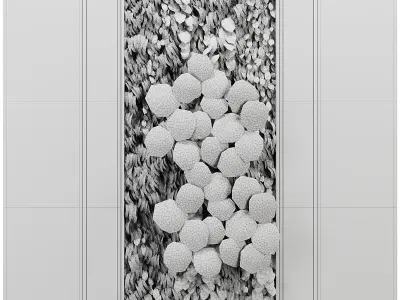 Green Wall - Vertical Garden Set1 3D model