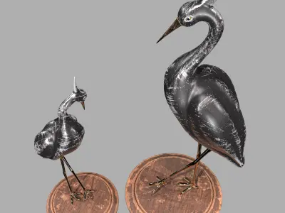  Stork Black 3D model
