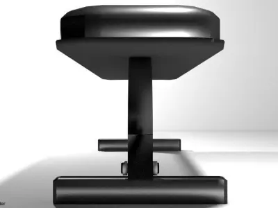Exercise Machine Flat Bench 3D model