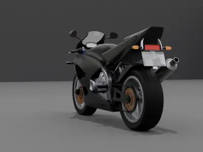 Stylized Motorbike Free 3D model