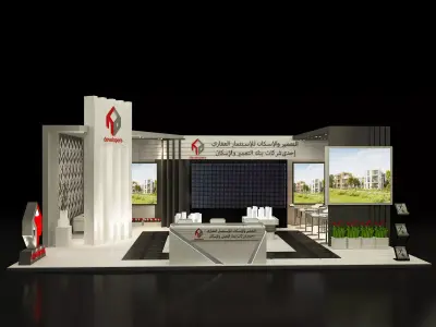 Booth Exhibition Stand a357a 3D model