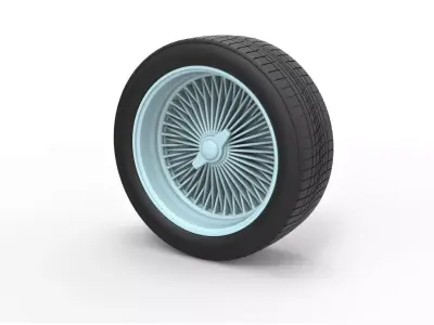 Wire wheel Scale 1 to 10 3D print model