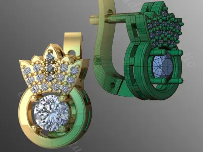 Earrings od81 3D print model