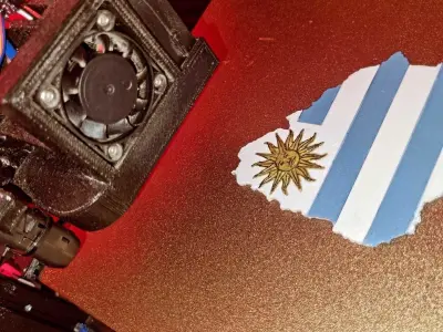 Uruguay flag for 3d print 3D print model