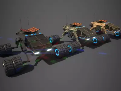 Rover Two Low-poly 3D model