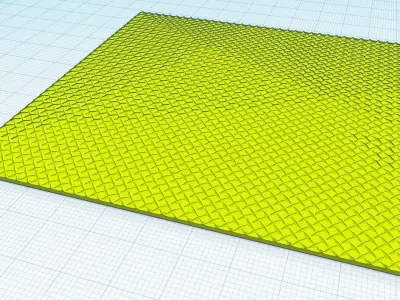 Diamond plate 3D print model
