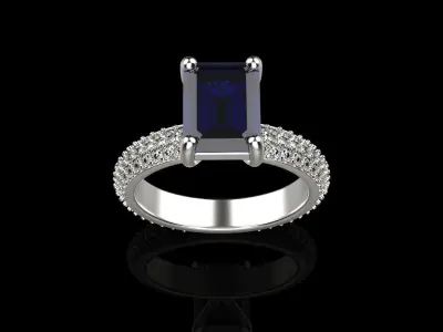 Engagement ring model 478 3D print model