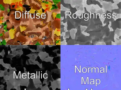 Moroccan Tagine with Couscous and Lamb Low-poly 3D model