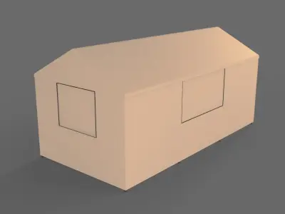 Car Tent Garage 3D model