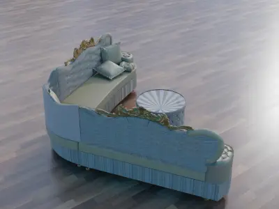 Sofa Super Classic 3d Model 3D model