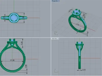 ring code  489 3D print model