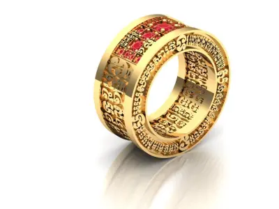 Ring of man 3D print model