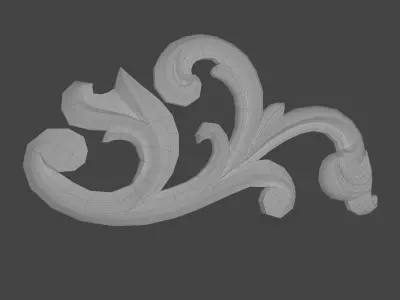 ClassicDecor gold ornament 3D model