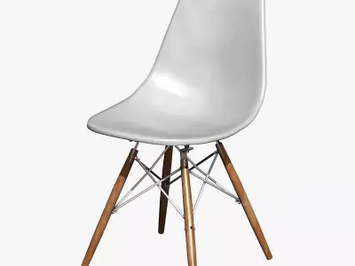 White Modern Chair 3D model