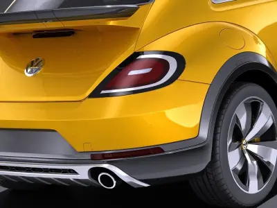 Volkswagen Beetle Dune Concept 2014 VRAY 3D model