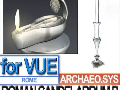 Ancient Roman Candelabrum B 3D model
