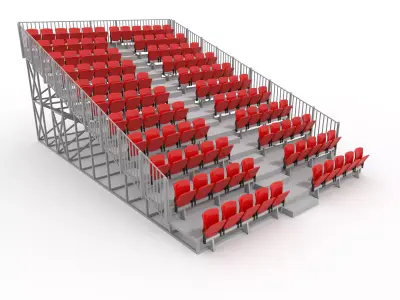 Bleachers 34 3D model