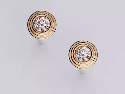 D Amour earrings XS Style 3D print model