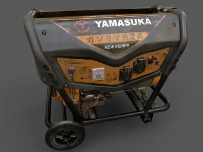 Power Generator PBR Low-poly 3D model