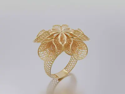 woman ring 3D print model purchase