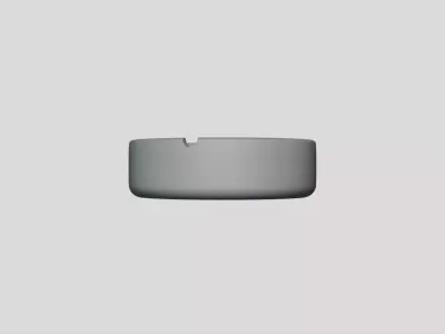 Basic Ashtray Plate - Geometry Only No Textures No Materials 3D model