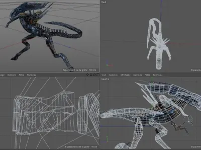 Xeno Queen Free 3D model