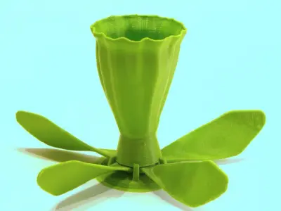 DAFFODIL pen holder in shape of flower 3D print model