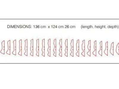 Parametric Circular Wavy Wooden Panels  3D model