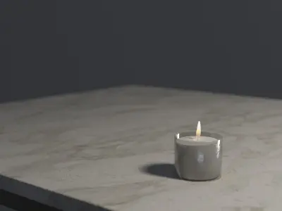 Candles Lowpoly textures Low-poly 3D model