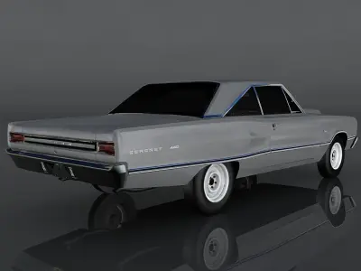 Dodge Coronet 1967  Low-poly 3D model