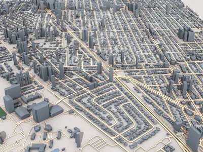 Miami City USA  3D model