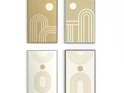 Picture with frame N-005 3D model