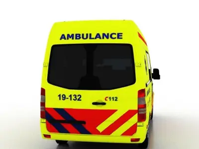 Mercedes Benz Sprinter L2H2 2015 Netherlands Ambulance 3D model