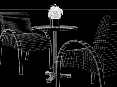 Sofa Carmen Aluminum 3D model