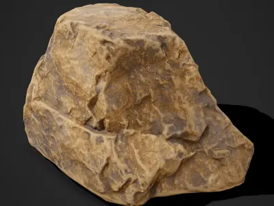 Cliff Rock Two Free low-poly 3D model
