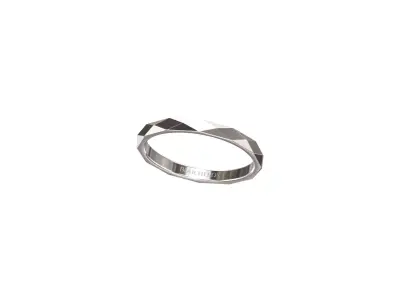 BOUCHERON - FACETED RING - SMALL 3D print model