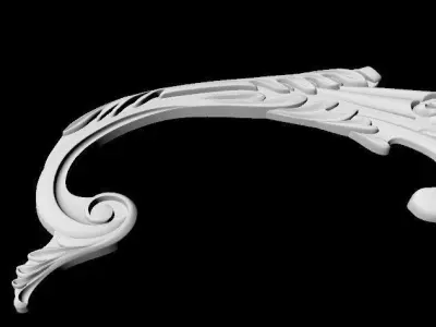 Central decor ornament for furniture 3D model 176