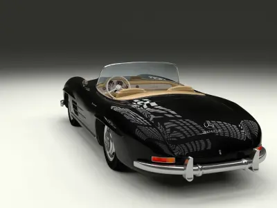 Mercedes 300SL Roadster W198 3D model