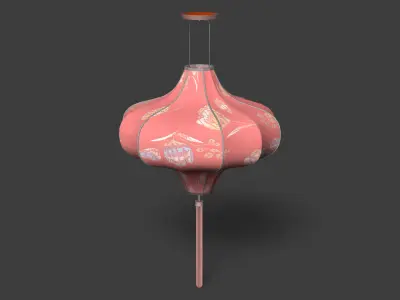 Chinese  red  lantern   Low-poly 3D model purchase