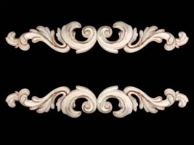 Classic carved 103 3D model
