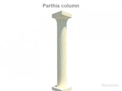 Parthia column 3D model