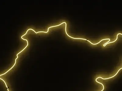 Neon 3D Model 16 - Race Track 1 - Nurburgring 3D model