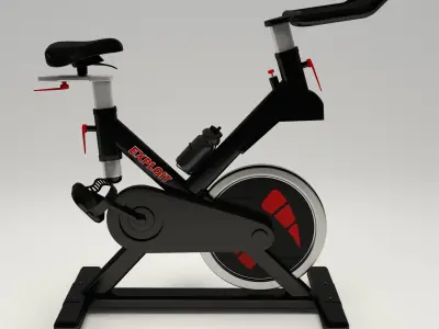 Stationary bicycle 3D model