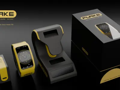 Flake 778 True-RMS Multimeter Smartwatch 3D model