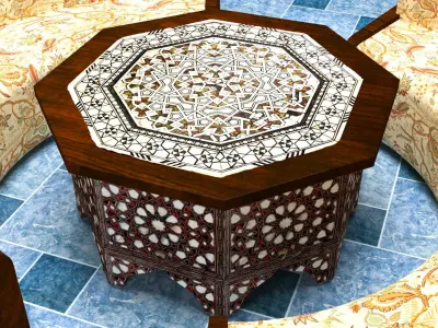 Authentic Dining Set 3D model