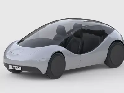 Futuristic Personal Micro EV 3D model